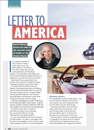Letter to America. Health Club Magazine Issue 8 2022